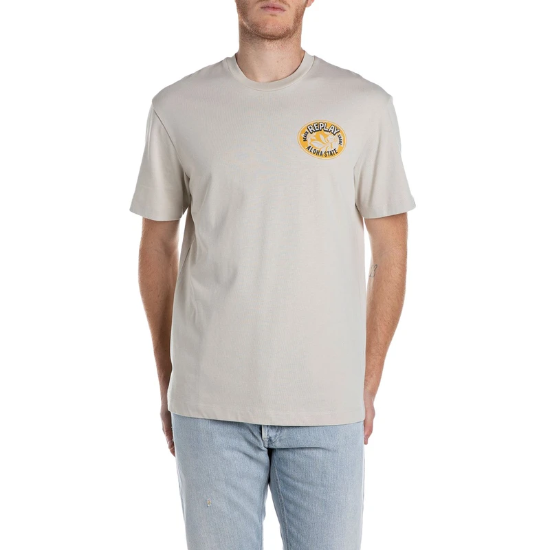 Heren T-shirt M3066.23804.013 Replay BEIGE