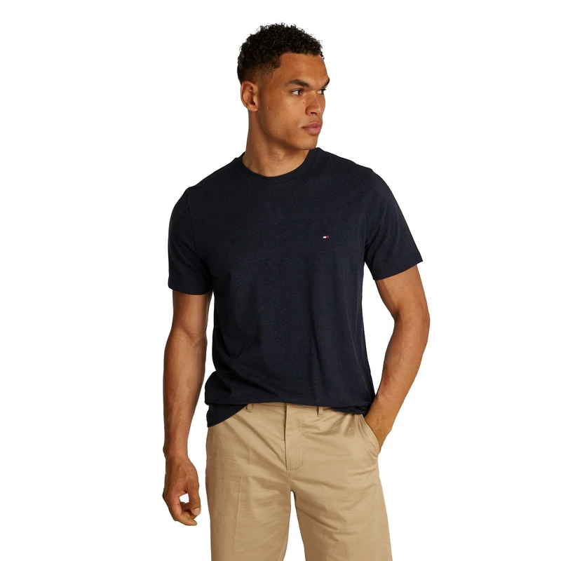 Heren T-Shirt MW0MW37268DV6 Tommy Hilfiger BLEU
