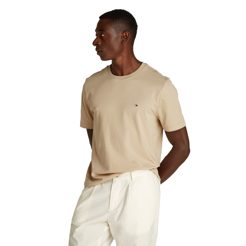 Heren T-shirt MW0MW37508.RBT Tommy Hilfiger BEIGE