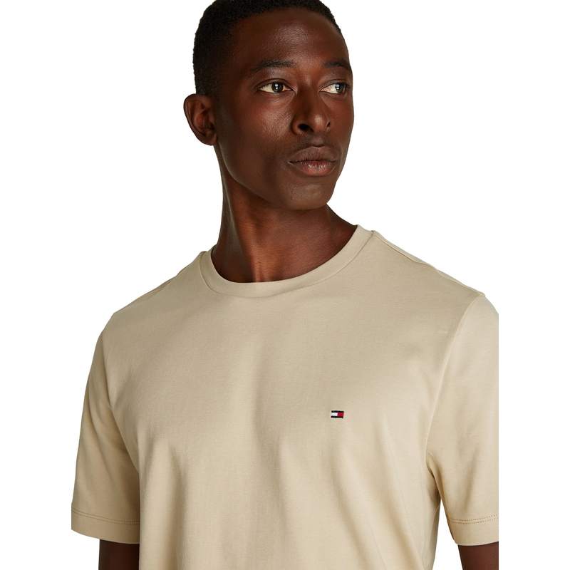 Heren T-shirt MW0MW37508.RBT Tommy Hilfiger BEIGE