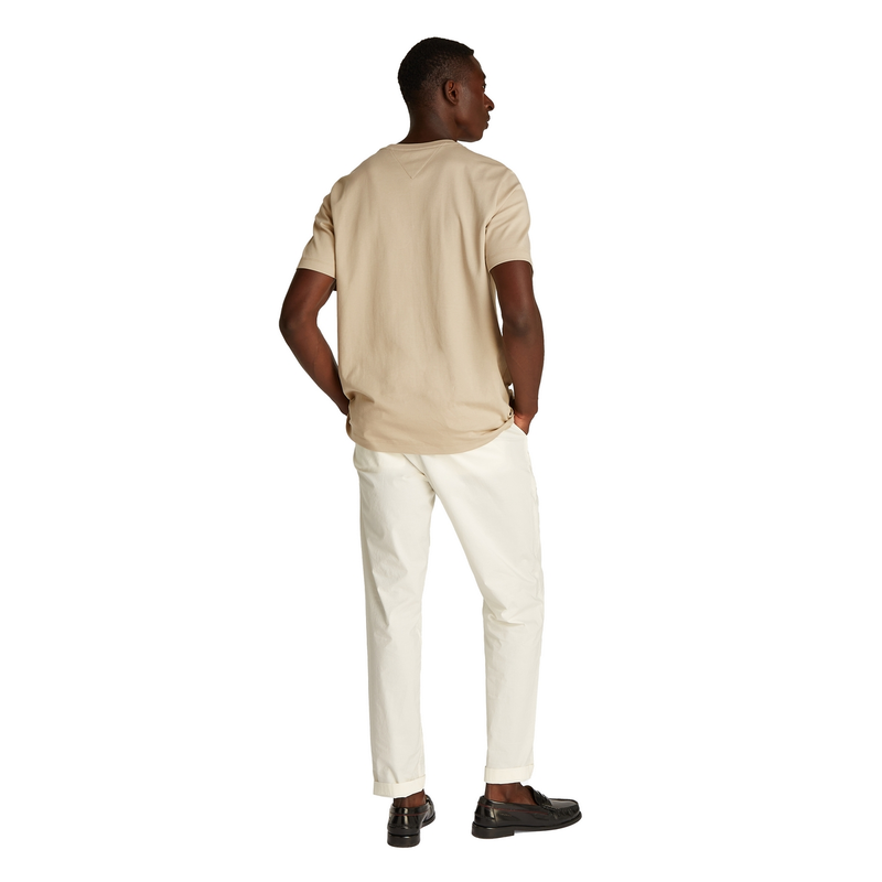 Heren T-shirt MW0MW37508.RBT Tommy Hilfiger BEIGE