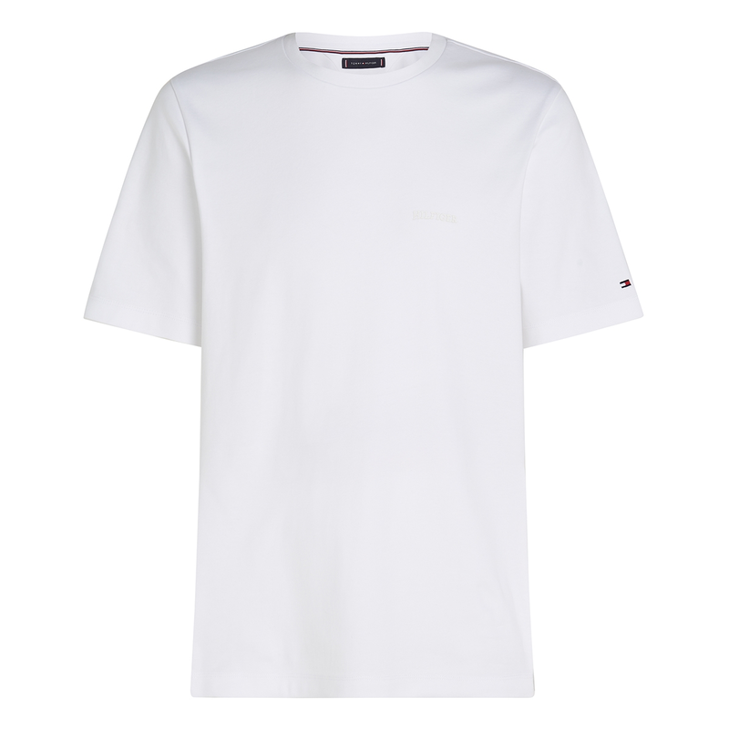 Heren T-shirt MW0MW37508.YBR Tommy Hilfiger Wit