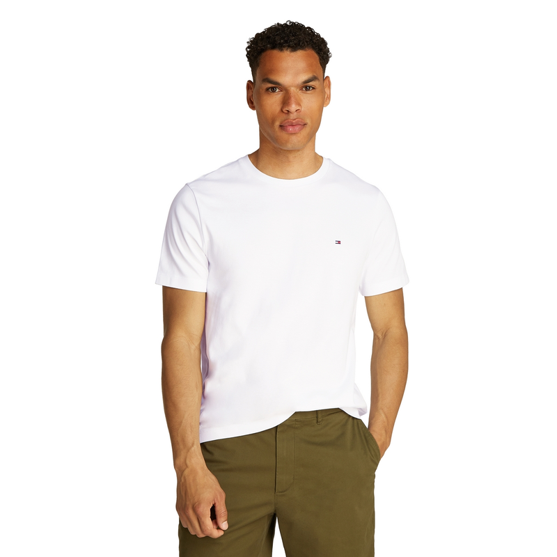 Heren T-shirt MW0MW37508.YBR Tommy Hilfiger Wit