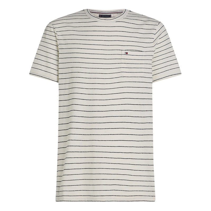 Heren T-shirt MW0MW38638.0FA Tommy Hilfiger Wit