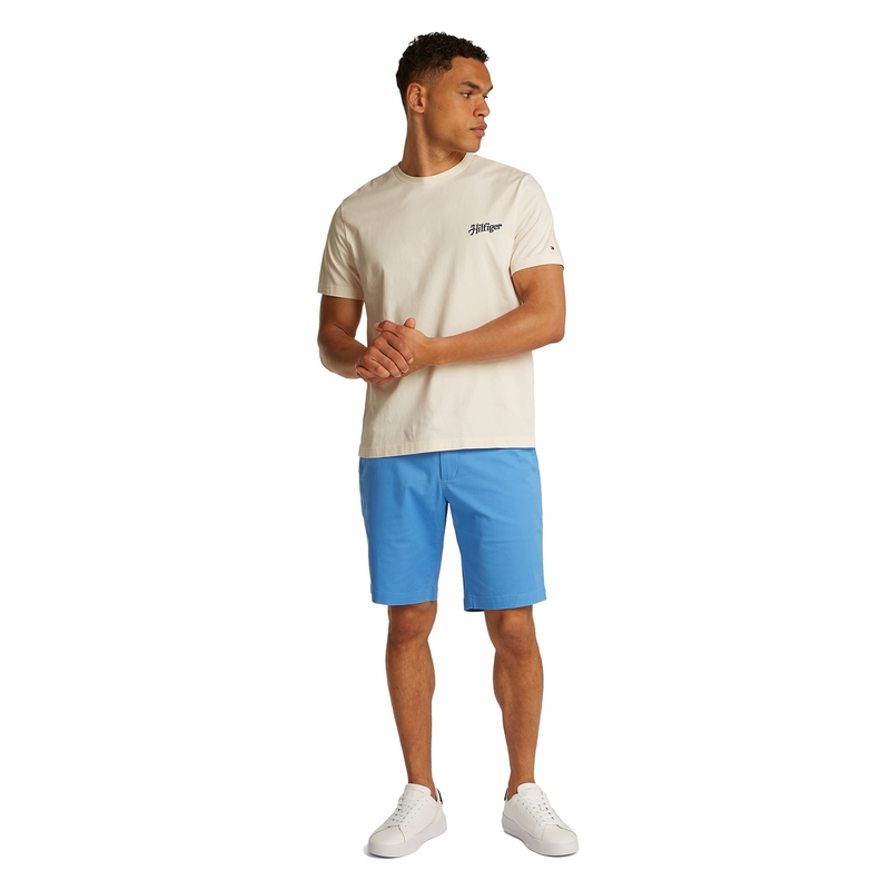 Heren T-shirt MW0MW38643.Z00 Tommy Hilfiger OFF-WHITE