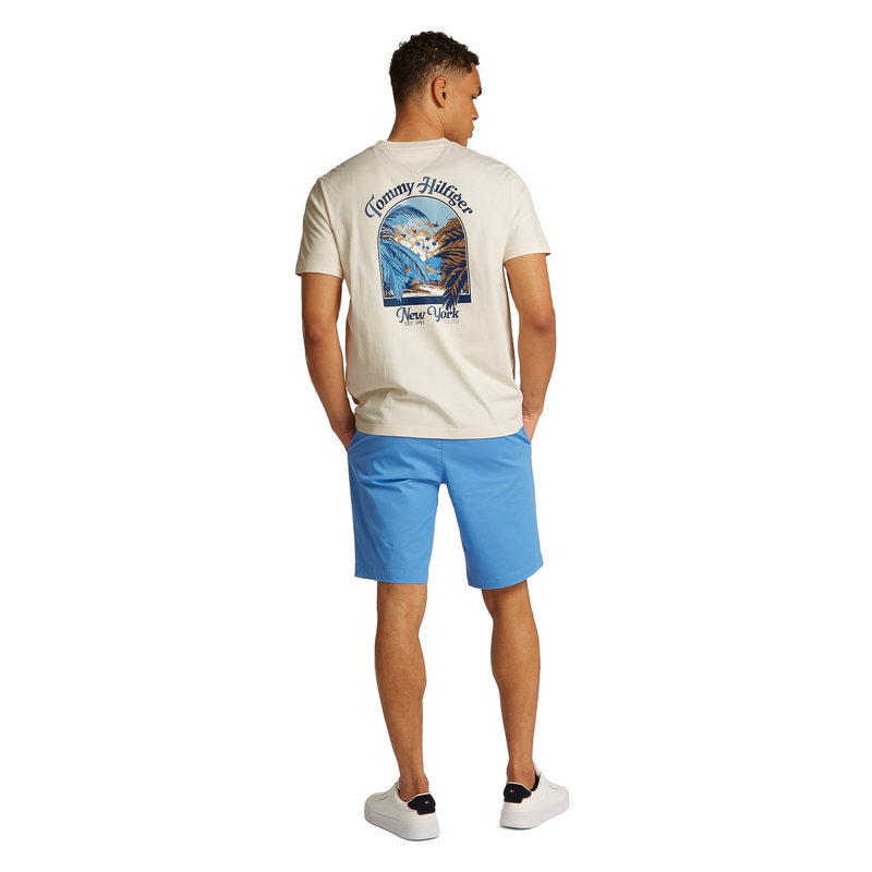 Heren T-shirt MW0MW38643.Z00 Tommy Hilfiger OFF-WHITE