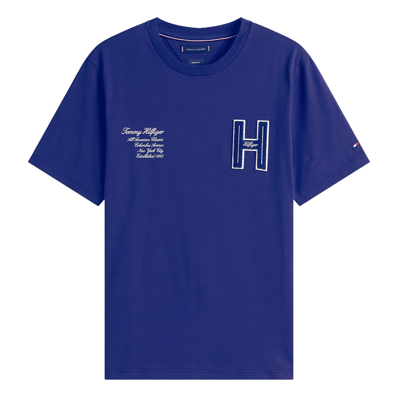 Heren T-shirt MW0MW39364C7G Tommy Hilfiger KOBALT