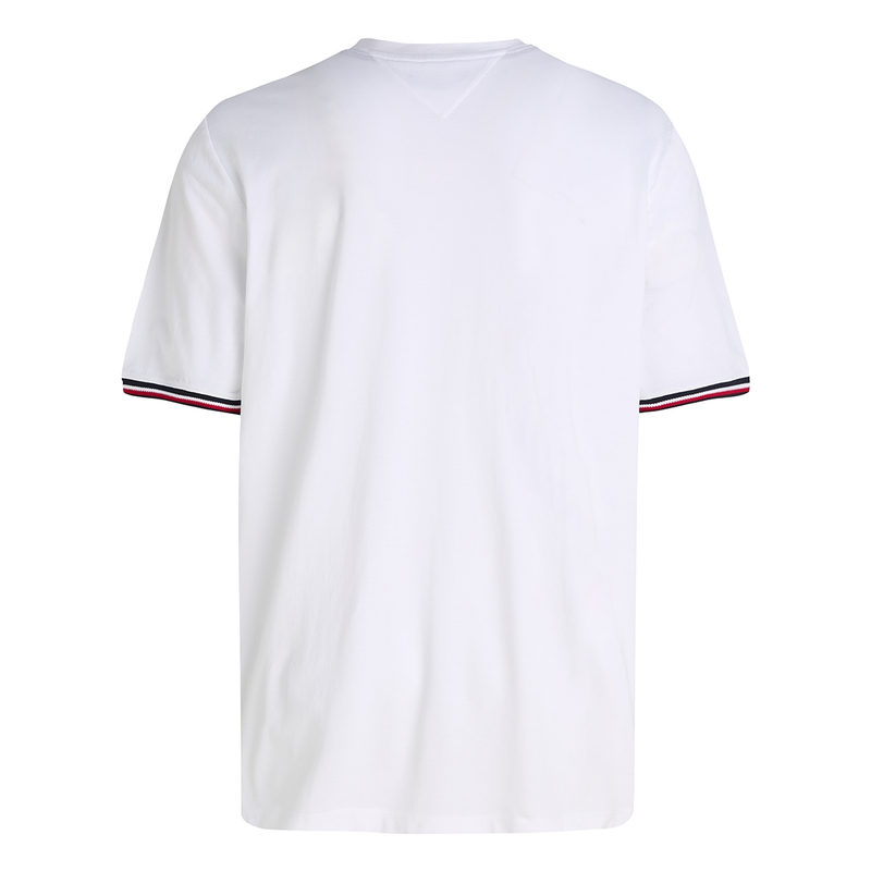 Heren T-shirt mw0mw39920 Tommy Hilfiger Big & Tall Wit