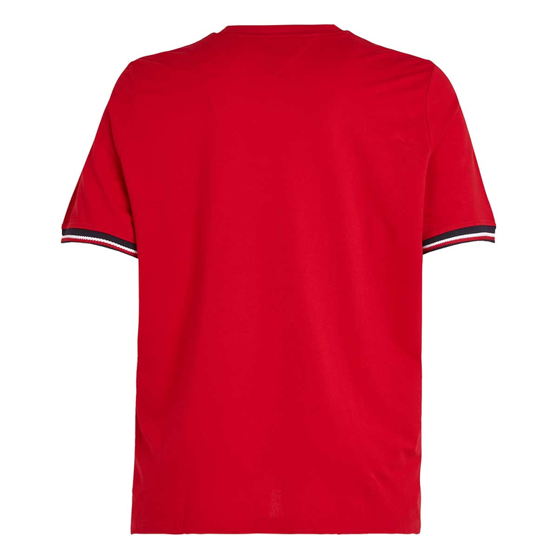 Heren T-shirt mw0mw39920 Tommy Hilfiger Big & Tall ROOD