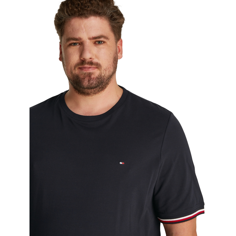 Heren T-shirt mw0mw39920 Tommy Hilfiger Big & Tall NAVY