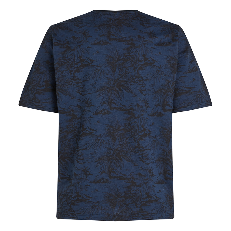 Heren T-shirt mw0mw39921 Tommy Hilfiger Big & Tall INDIGO BLUE