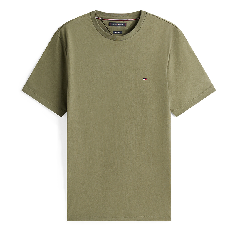 Heren T-shirt MW0MW39995PLI Tommy Hilfiger GROEN