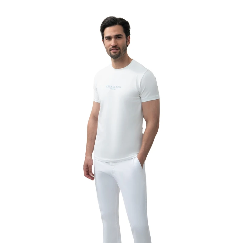 Heren T-shirt Napolitano Cavallaro OFF-WHITE