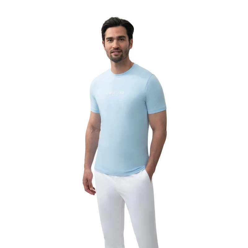 Heren T-shirt Napolitano Cavallaro BLEU