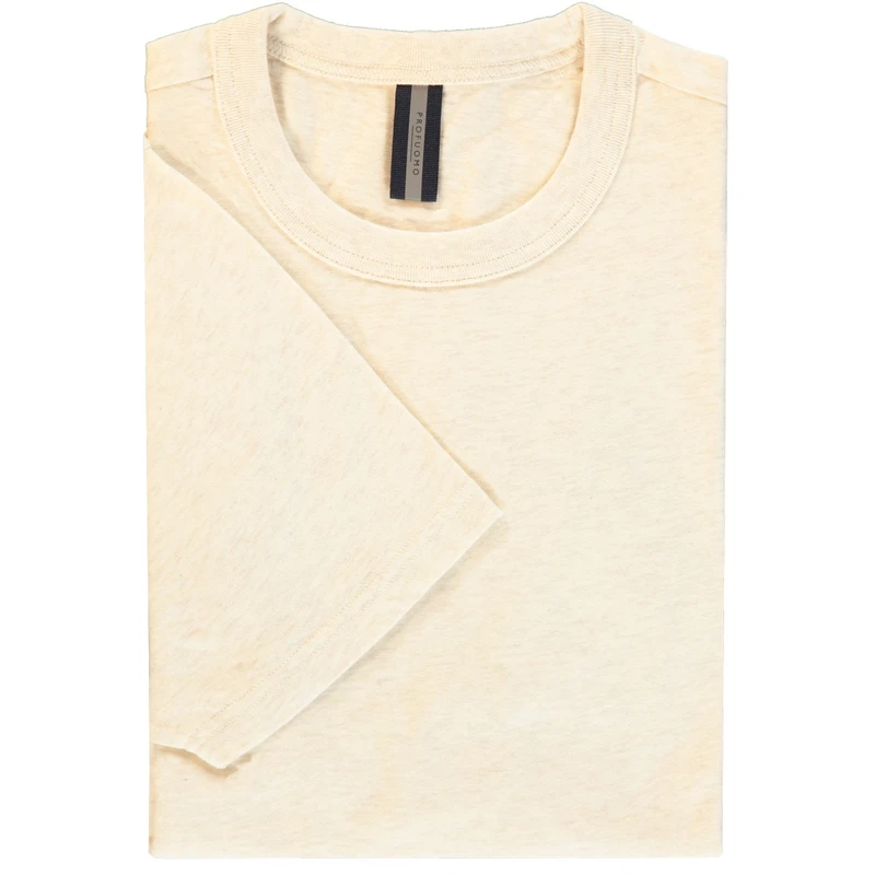 Heren T-shirt PP2T00001A Profuomo BEIGE