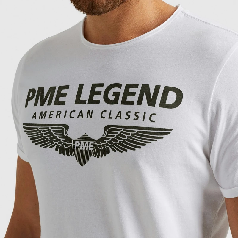 Heren T-shirt PTSS000501 PME Legend Wit