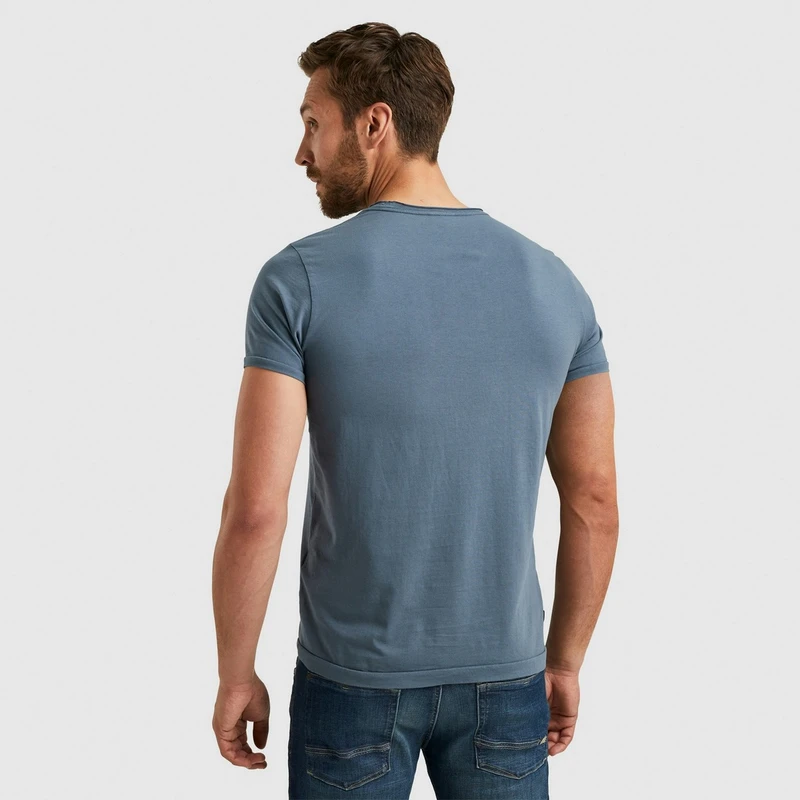 Heren T-shirt PTSS000501 PME Legend MIDDEN BLAUW