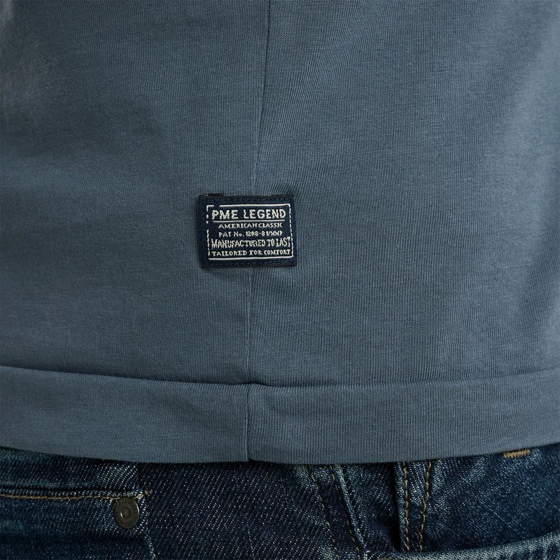 Heren T-shirt PTSS000501 PME Legend MIDDEN BLAUW