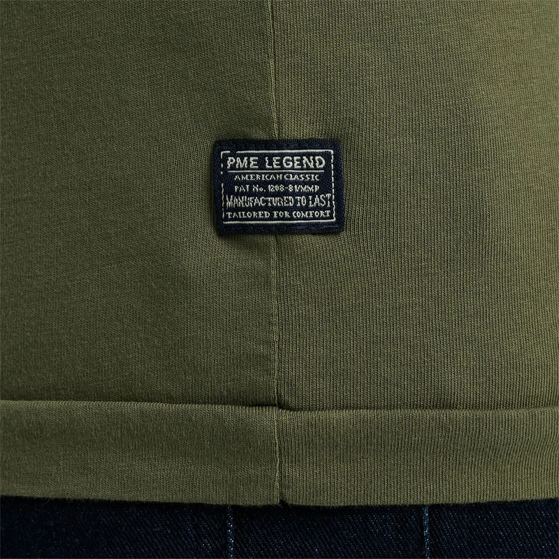 Heren T-shirt PTSS000501 PME Legend KHAKIGROEN