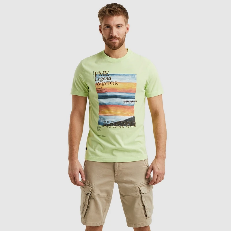Heren T-shirt PTSS2405554 PME Legend GROEN