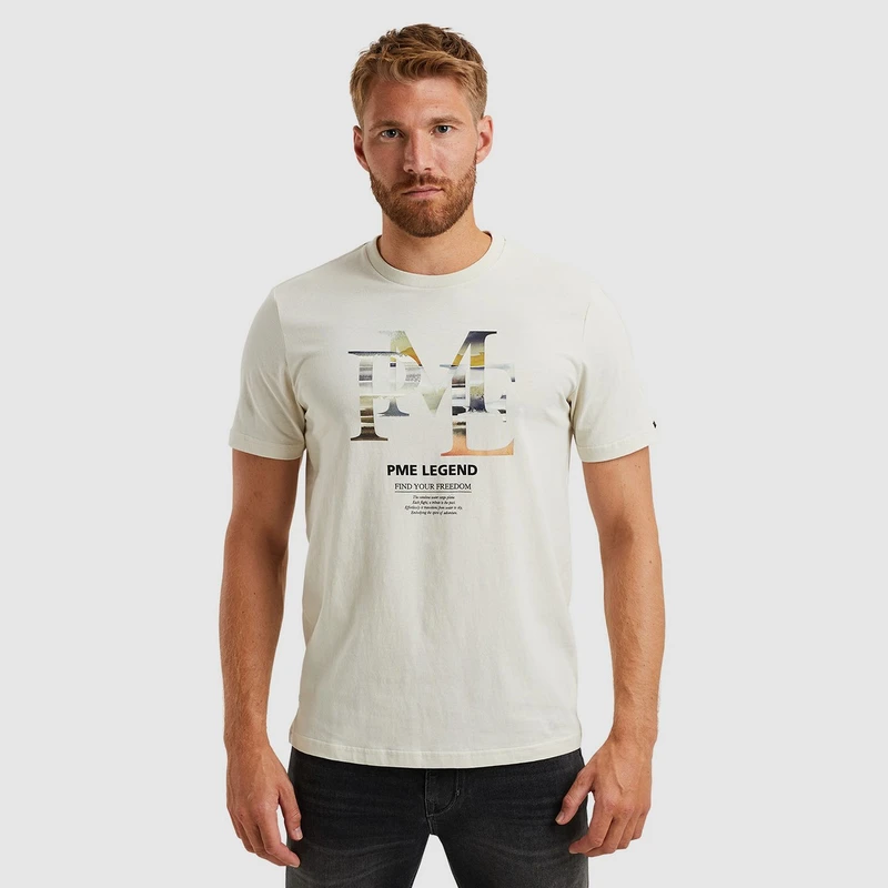 Heren T-shirt PTSS2502551 PME Legend OFF-WHITE