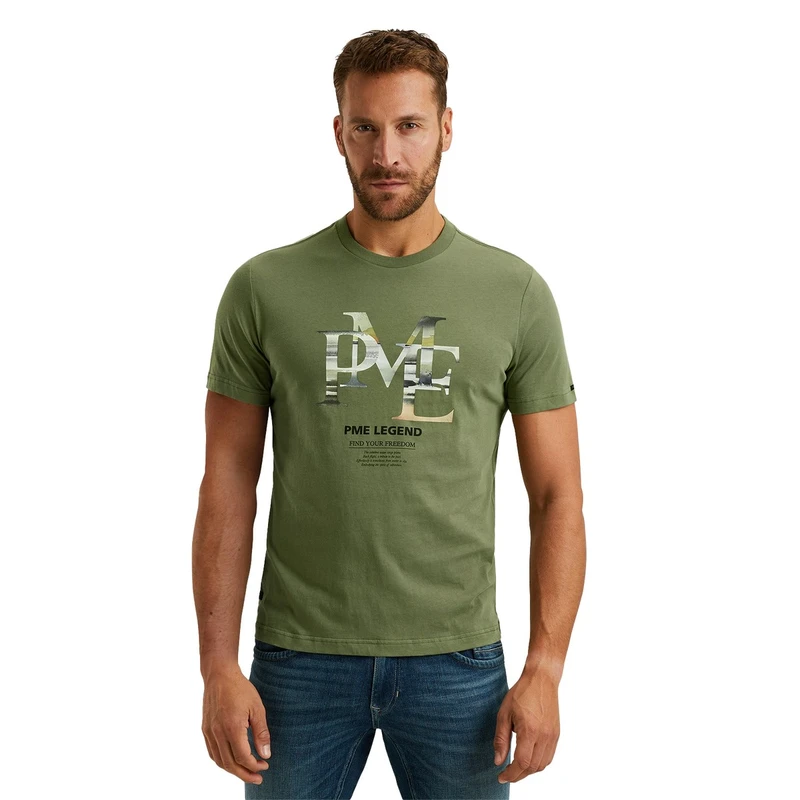 Heren T-shirt PTSS2502551 PME Legend GROEN