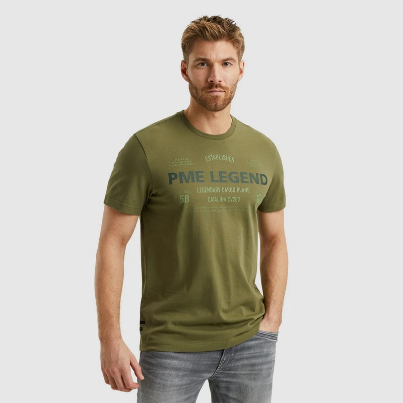 Heren T-shirt PTSS2502560 PME Legend GROEN