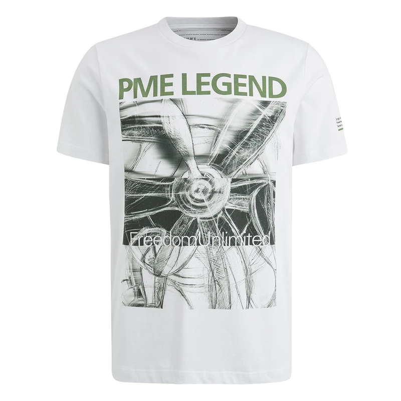 Heren T-shirt PTSS2502577 PME Legend WIT DESSIN