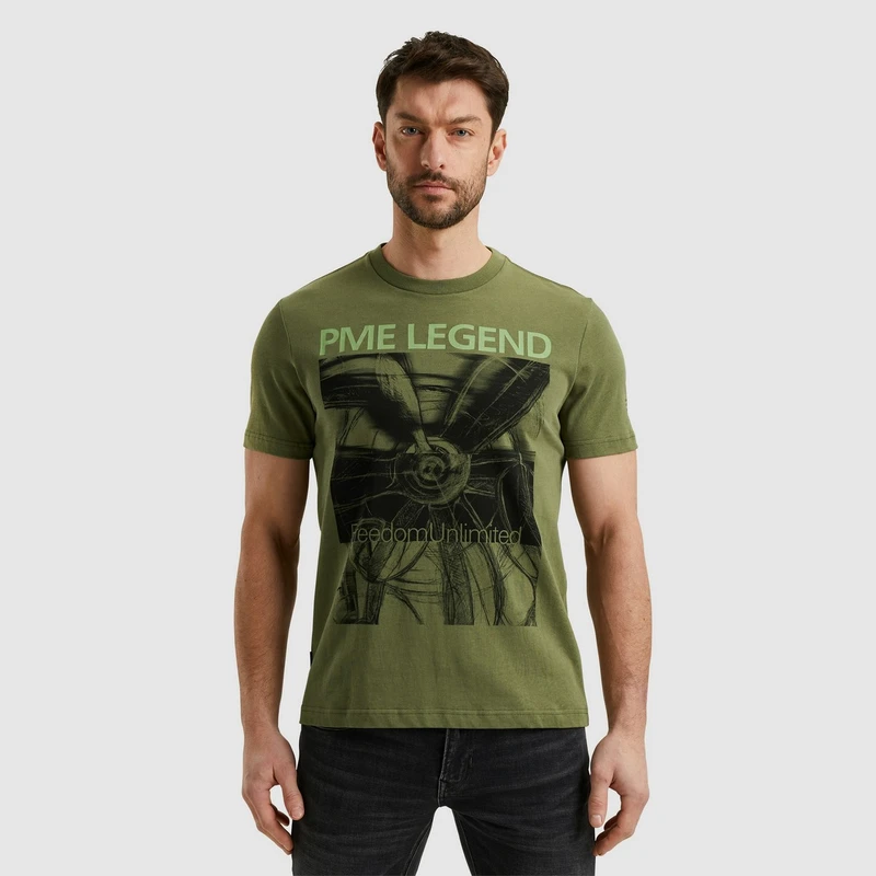 Heren T-shirt PTSS2502577 PME Legend GROEN