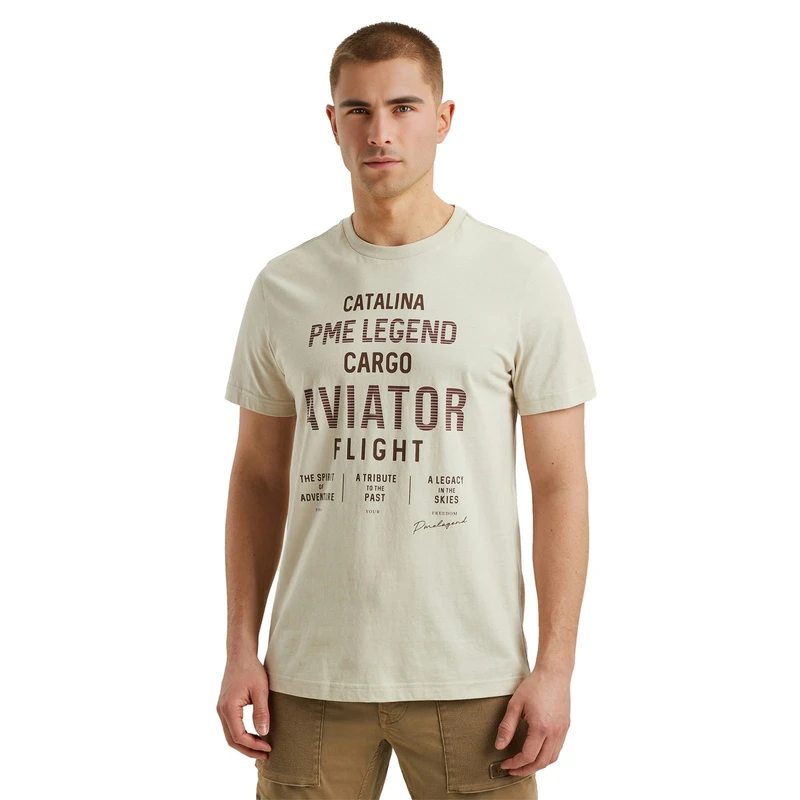 Heren T-shirt PTSS2503564 PME Legend OFF-WHITE