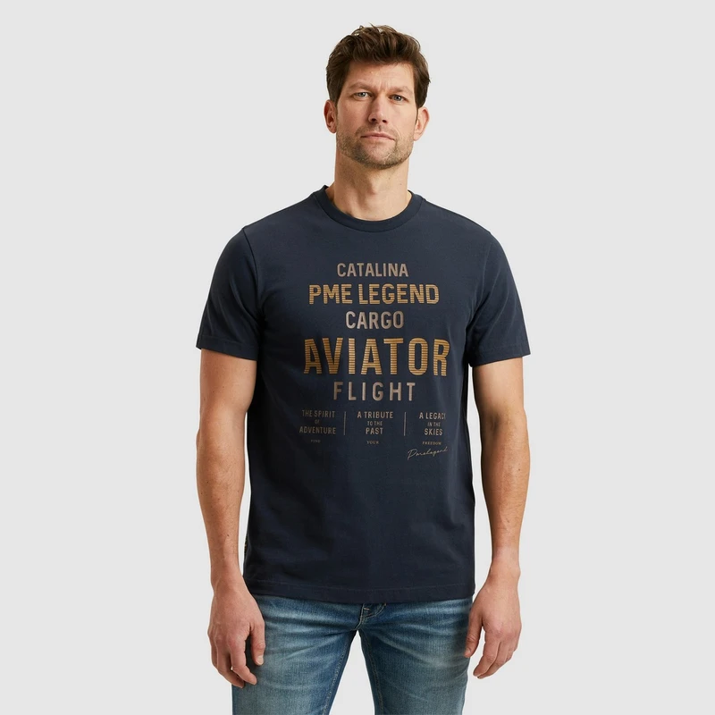 Heren T-shirt PTSS2503564 PME Legend NAVY