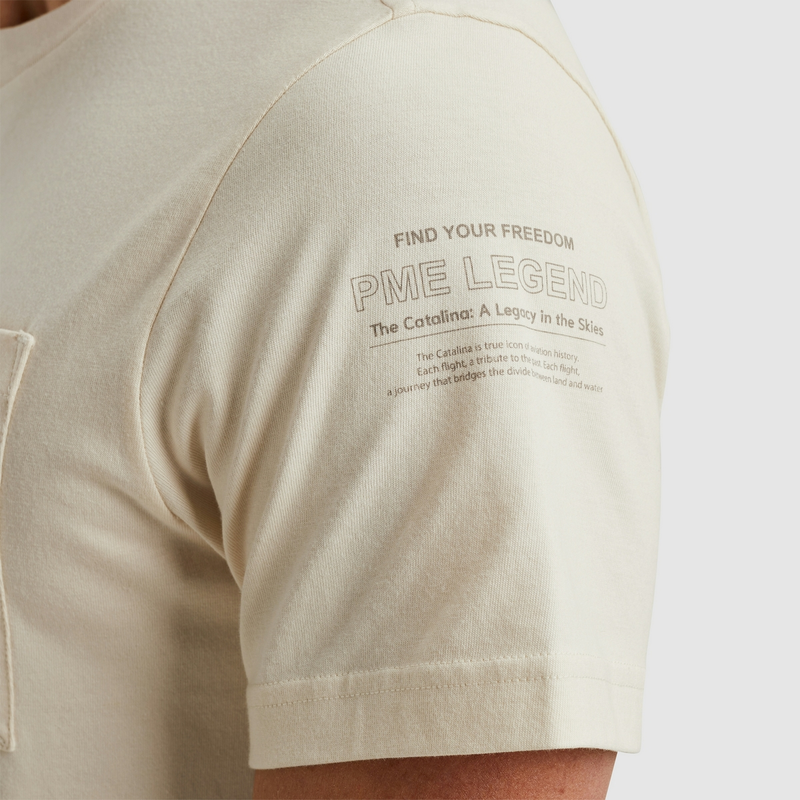 Heren T-shirt PTSS2503565 PME Legend OFF-WHITE