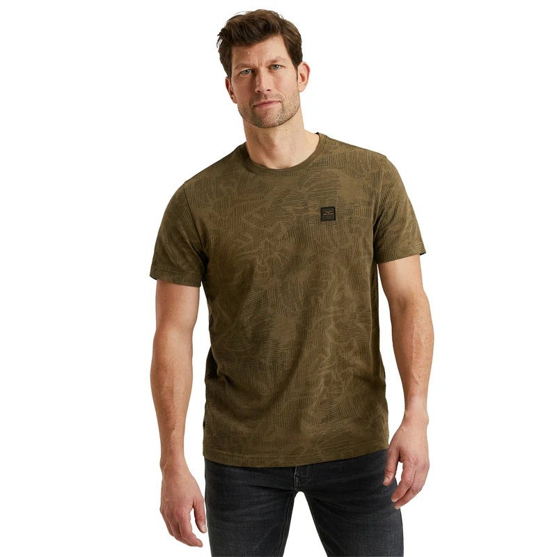 Heren T-shirt PTSS2503567 PME Legend MIDDEN BRUIN