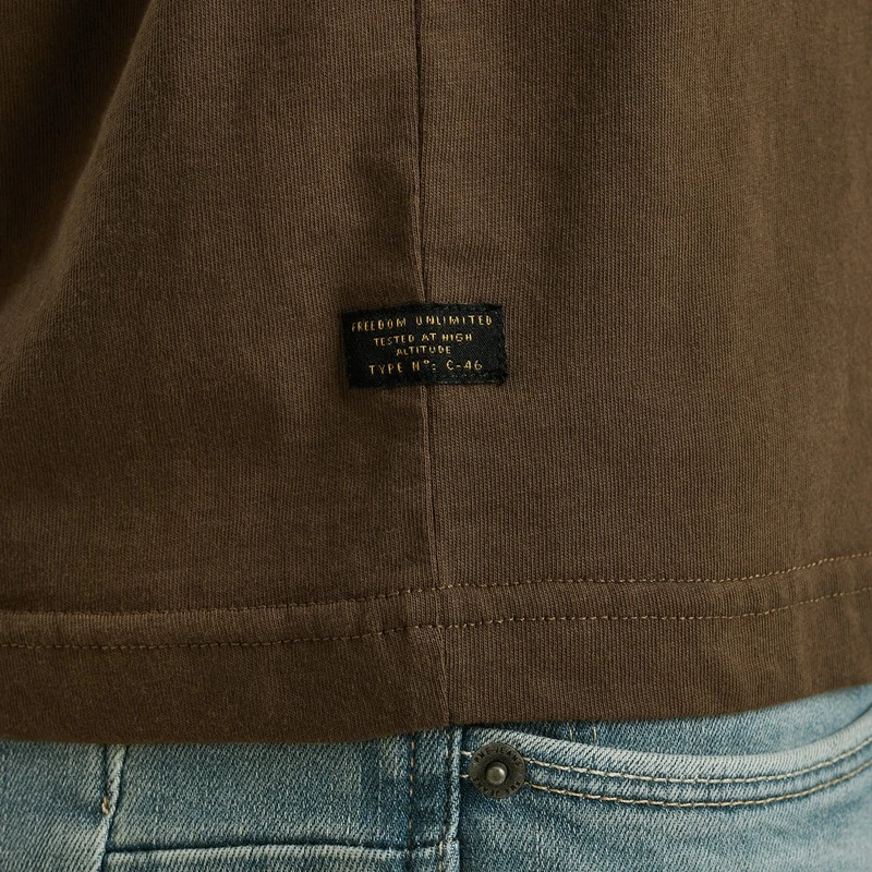 Heren T-shirt PTSS2503569 PME Legend MIDDEN BRUIN