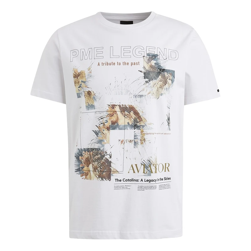 Heren T-shirt PTSS2503570 PME Legend WIT DESSIN