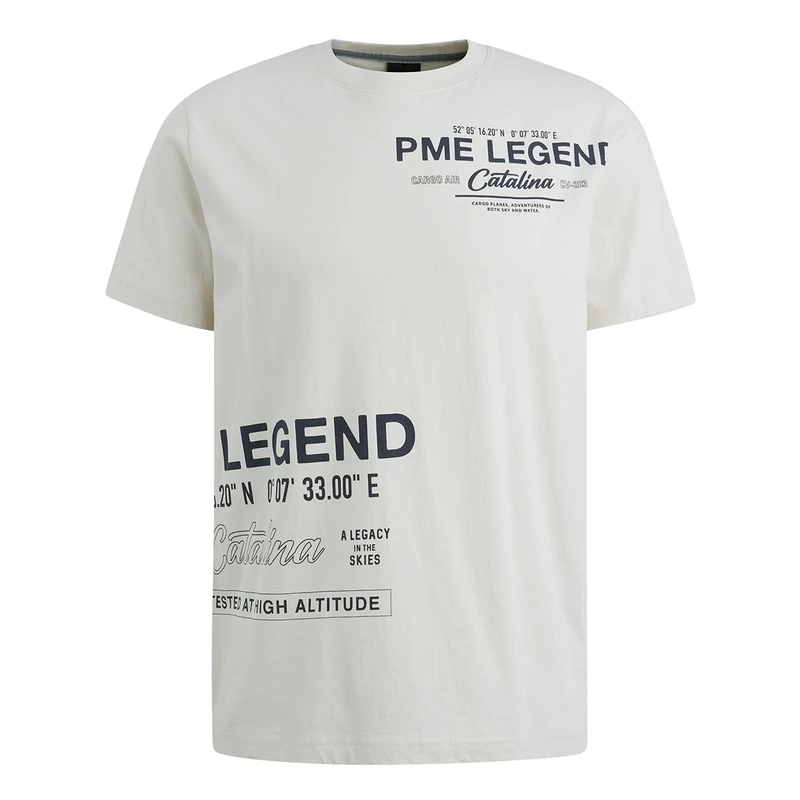 Heren T-shirt PTSS2503594 PME Legend OFF-WHITE