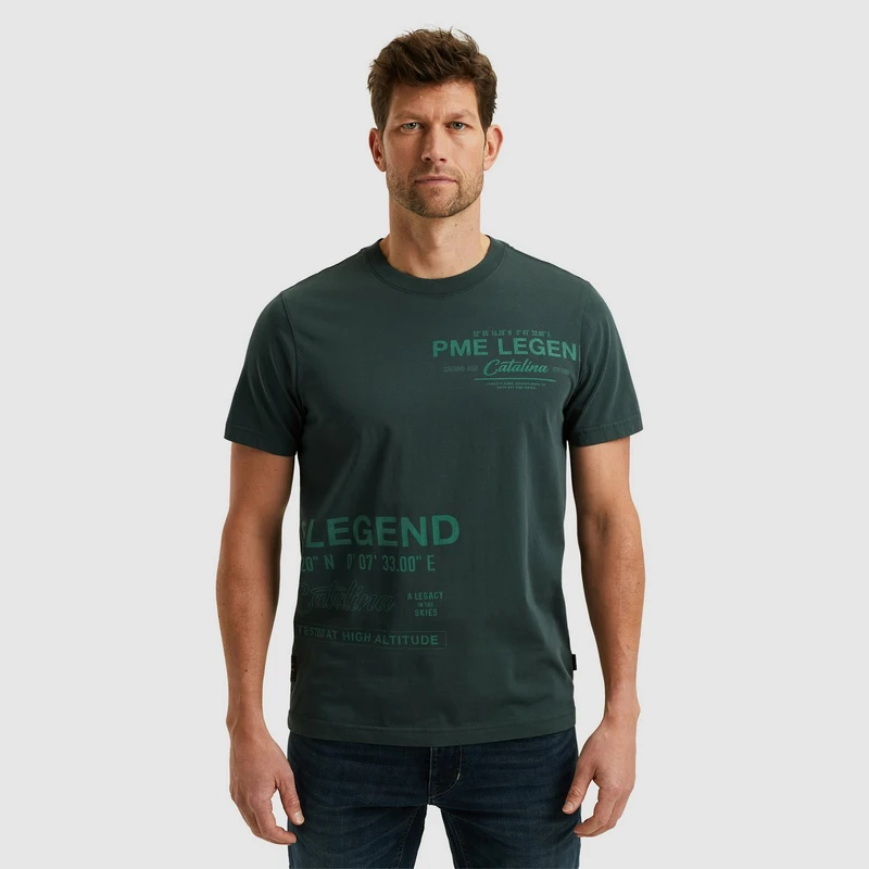 Heren T-shirt PTSS2503594 PME Legend GROEN