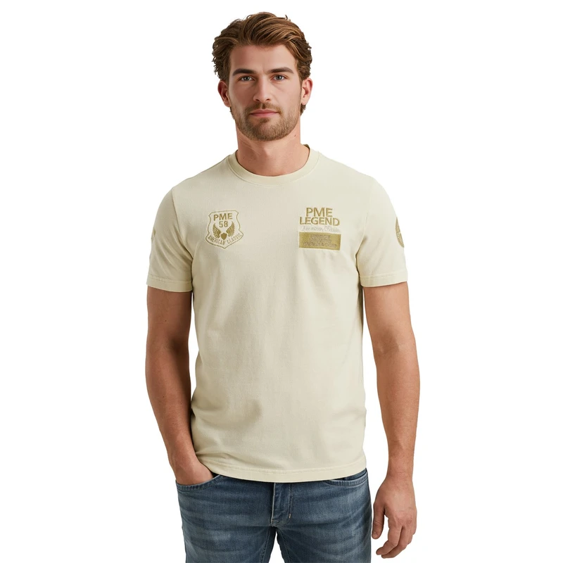 Heren T-shirt PTSS2504576 PME Legend OFF-WHITE