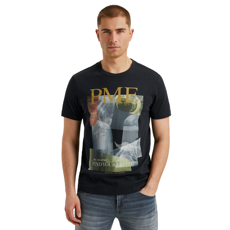 Heren T-shirt PTSS2504587 PME Legend NAVY