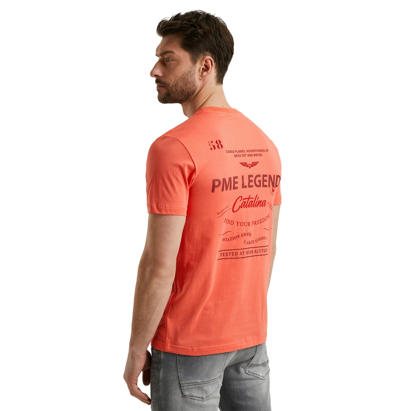 Heren T-shirt PTSS2504589 PME Legend ROOD