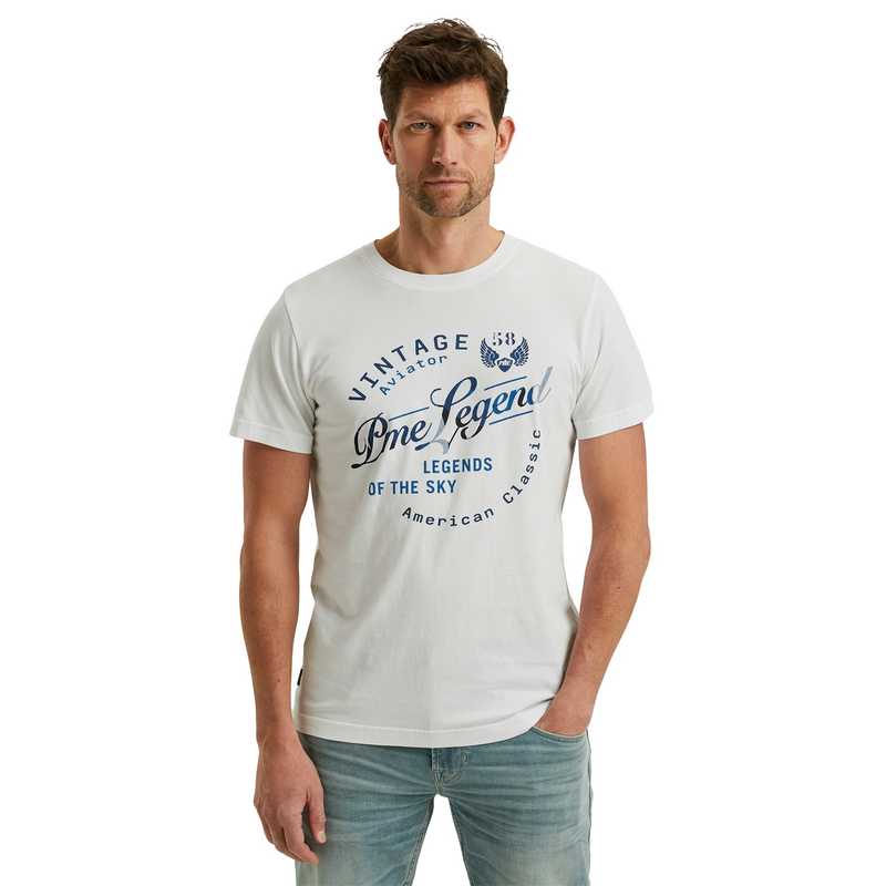 Heren T-shirt PTSS2504596 PME Legend WIT DESSIN