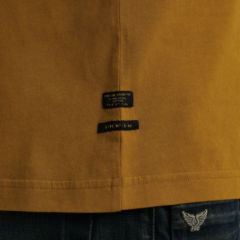 Heren T-shirt PTSS2506551 PME Legend MIDDEN BRUIN