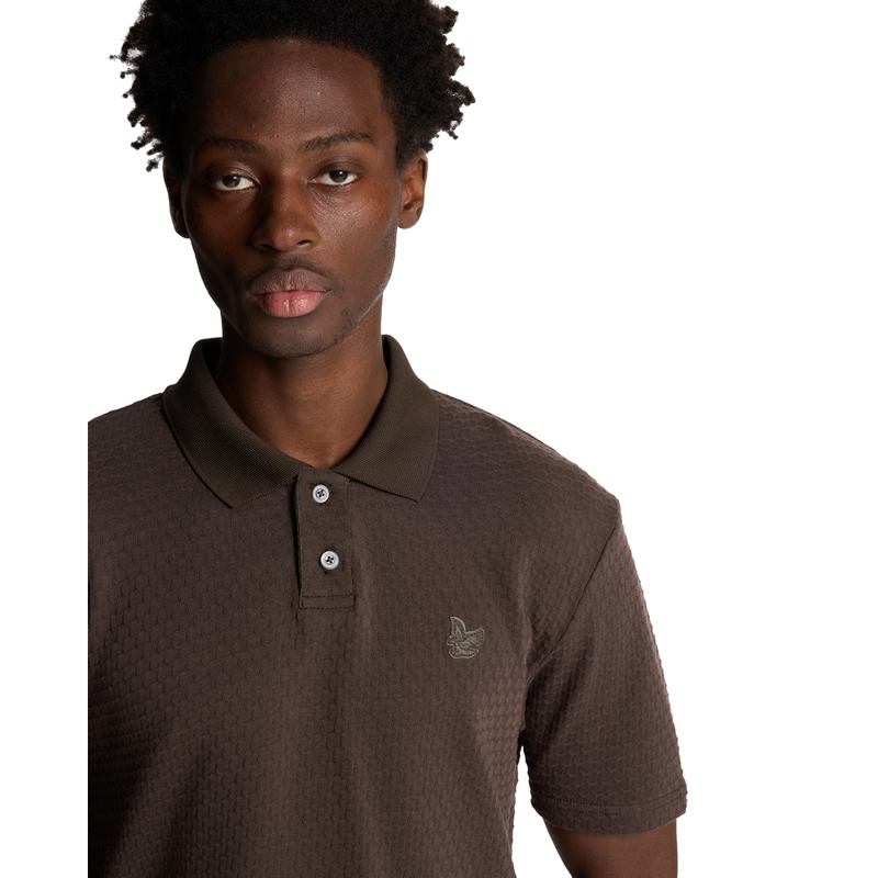 Heren T-shirt SP2230V.X823 Lyle and Scott DONKER BRUIN
