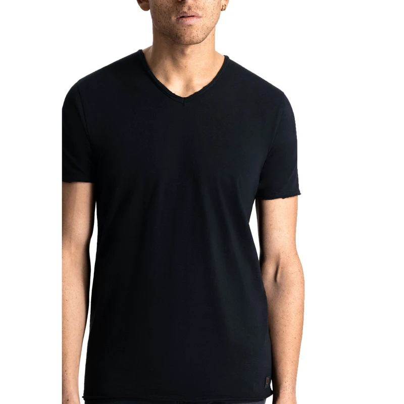 Heren T-shirt Stewart V-Neck Tee Dstrezzed ZWART