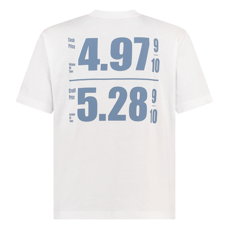 Heren T-shirt Te_numbers 10271357 01 BOSS Wit