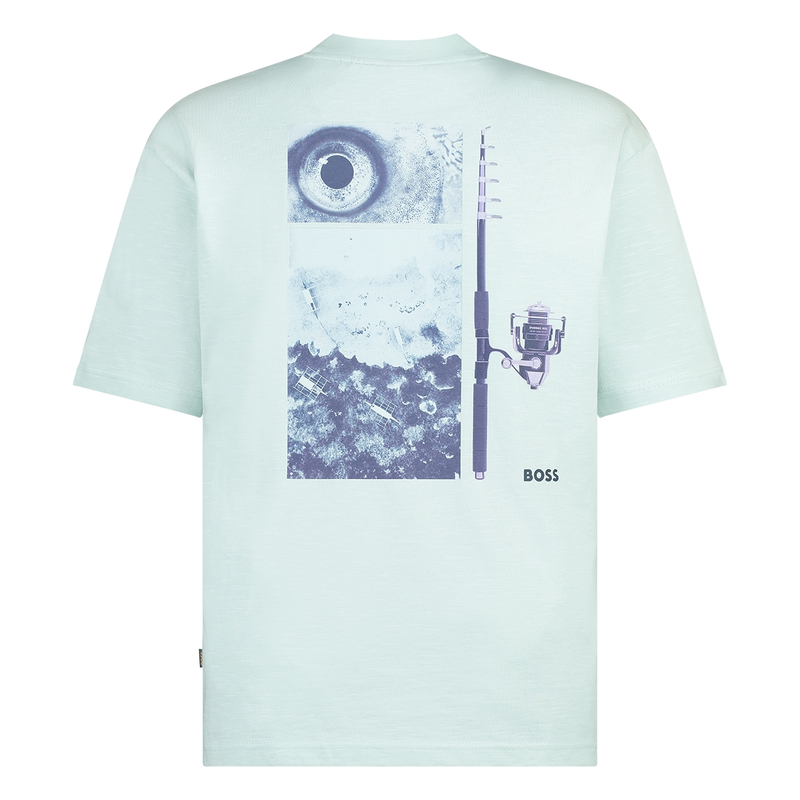 Heren T-shirt Te_numbers 10271357 01 BOSS BLEU