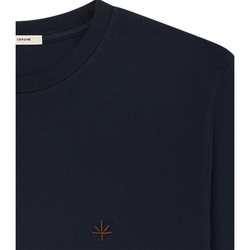 Heren T-shirt Thierry Cotton Navy Laurent Vergne NAVY