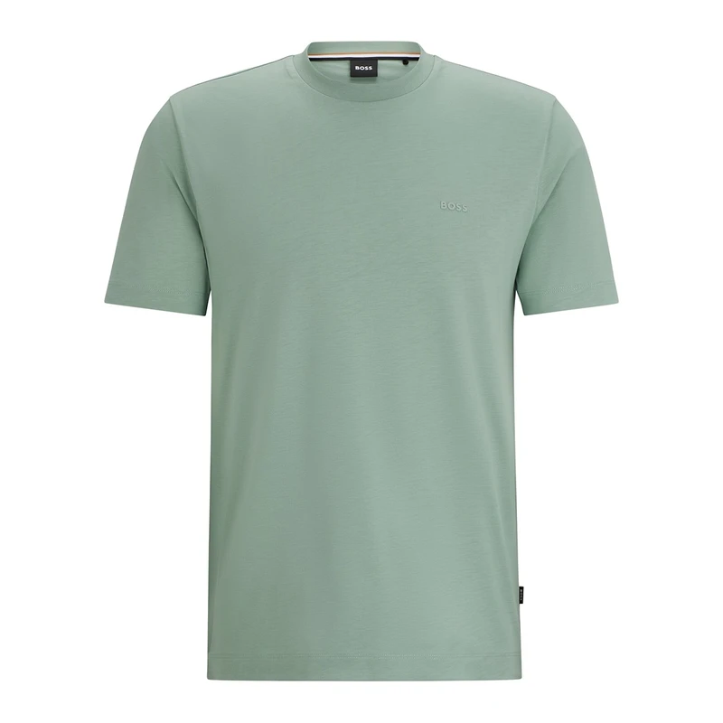 Heren T-shirt Thompson 01 10241525 01 Boss Black GROEN