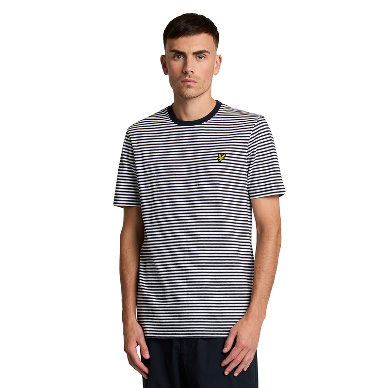 Heren T-shirt TS2232V.W403 Lyle and Scott BLAUW DESSIN