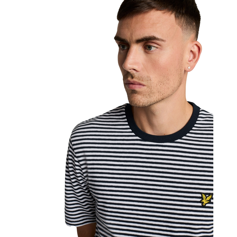 Heren T-shirt TS2232V.W403 Lyle and Scott BLAUW DESSIN